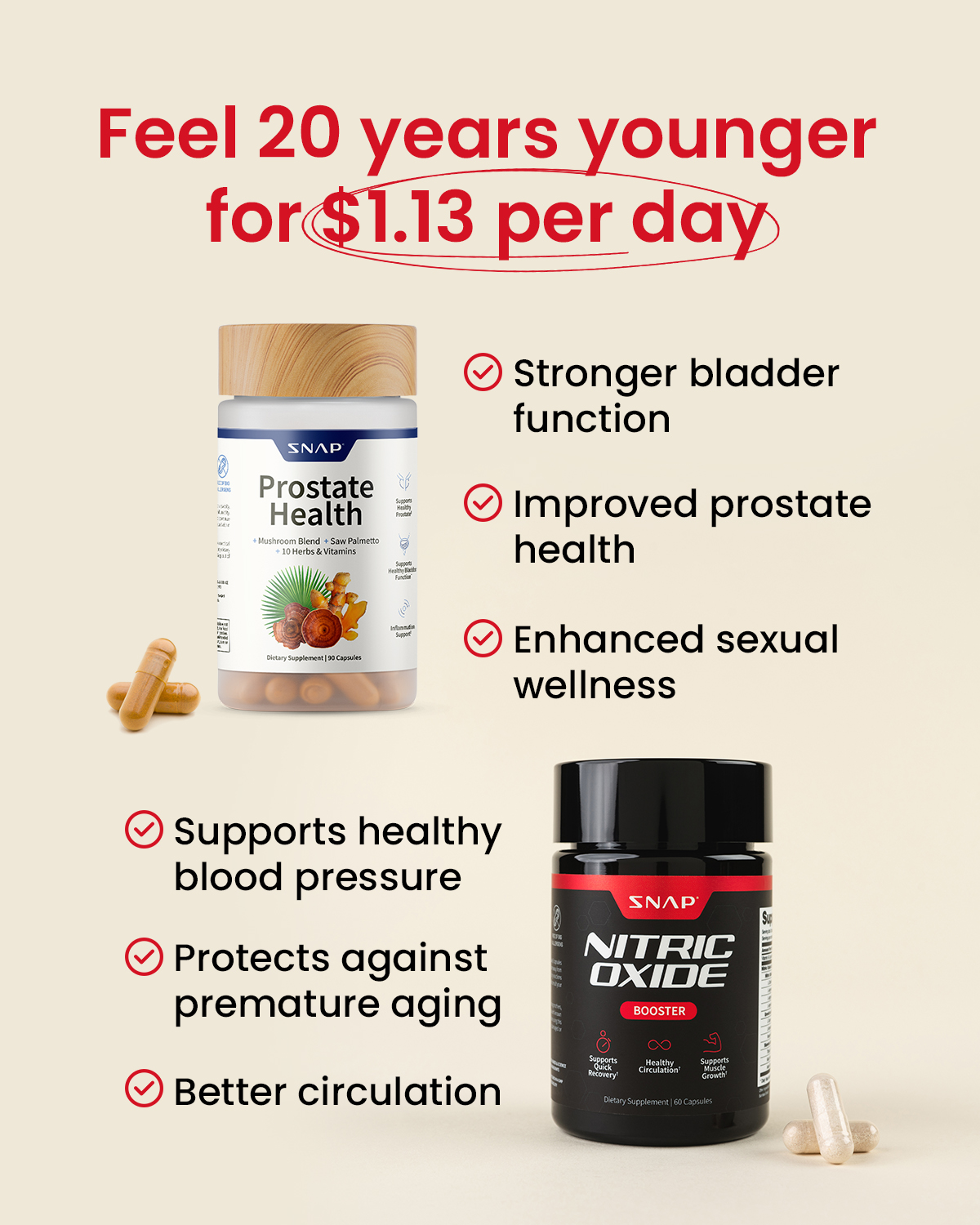 Snap Supplements image ad example