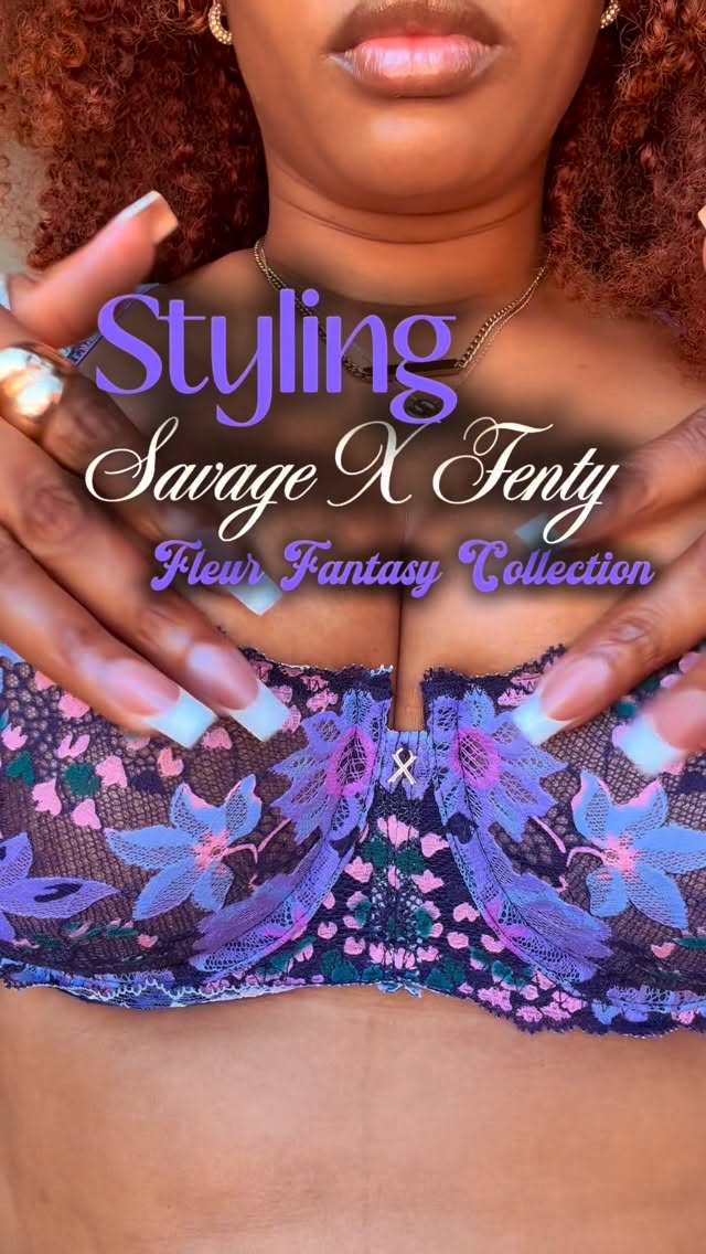 Savage X Fenty video ad — Floral Fantasy Balconet Bra Walk-Through