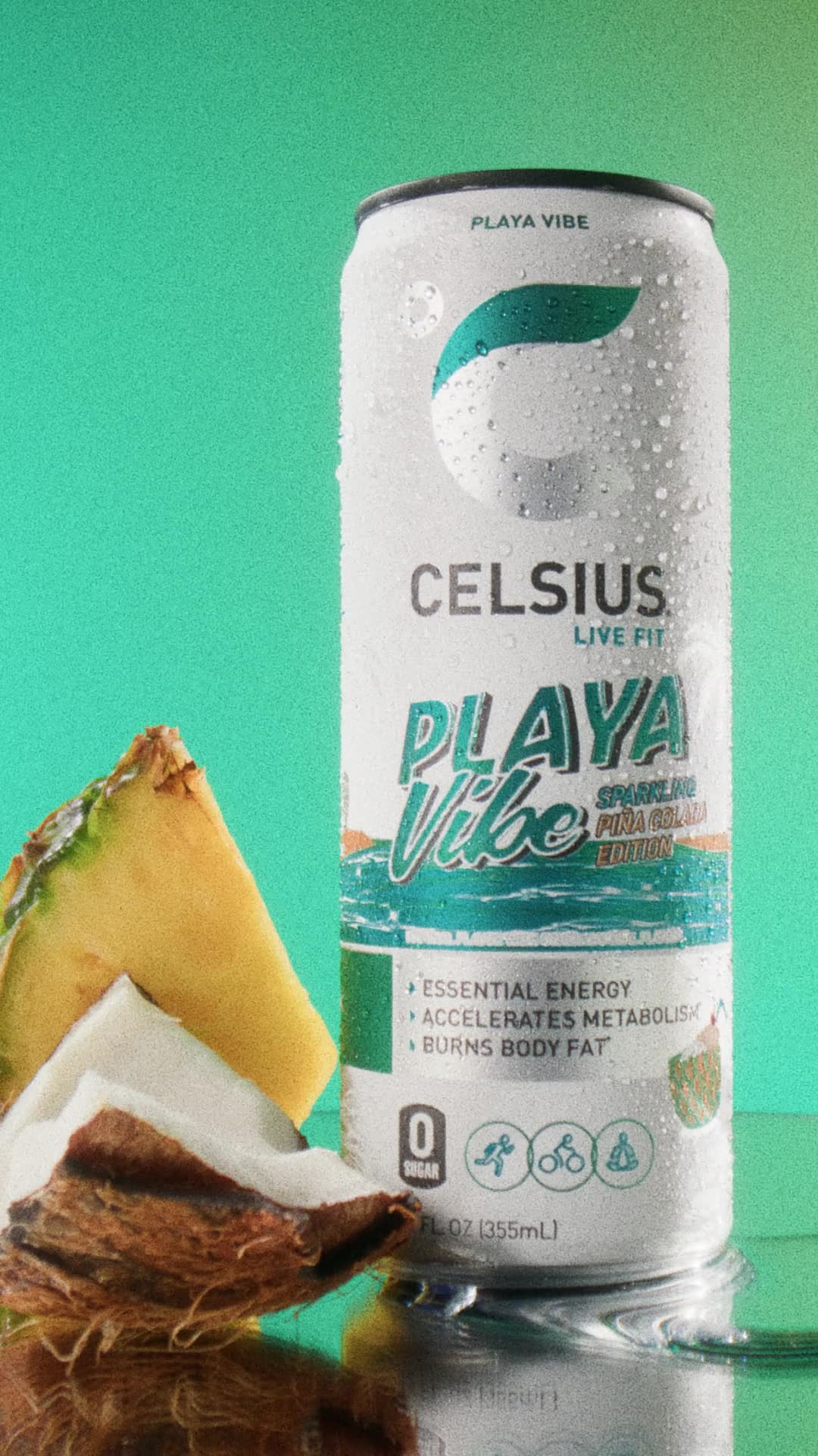 Celsius video ad — Now Available at Target — Playa Vibe