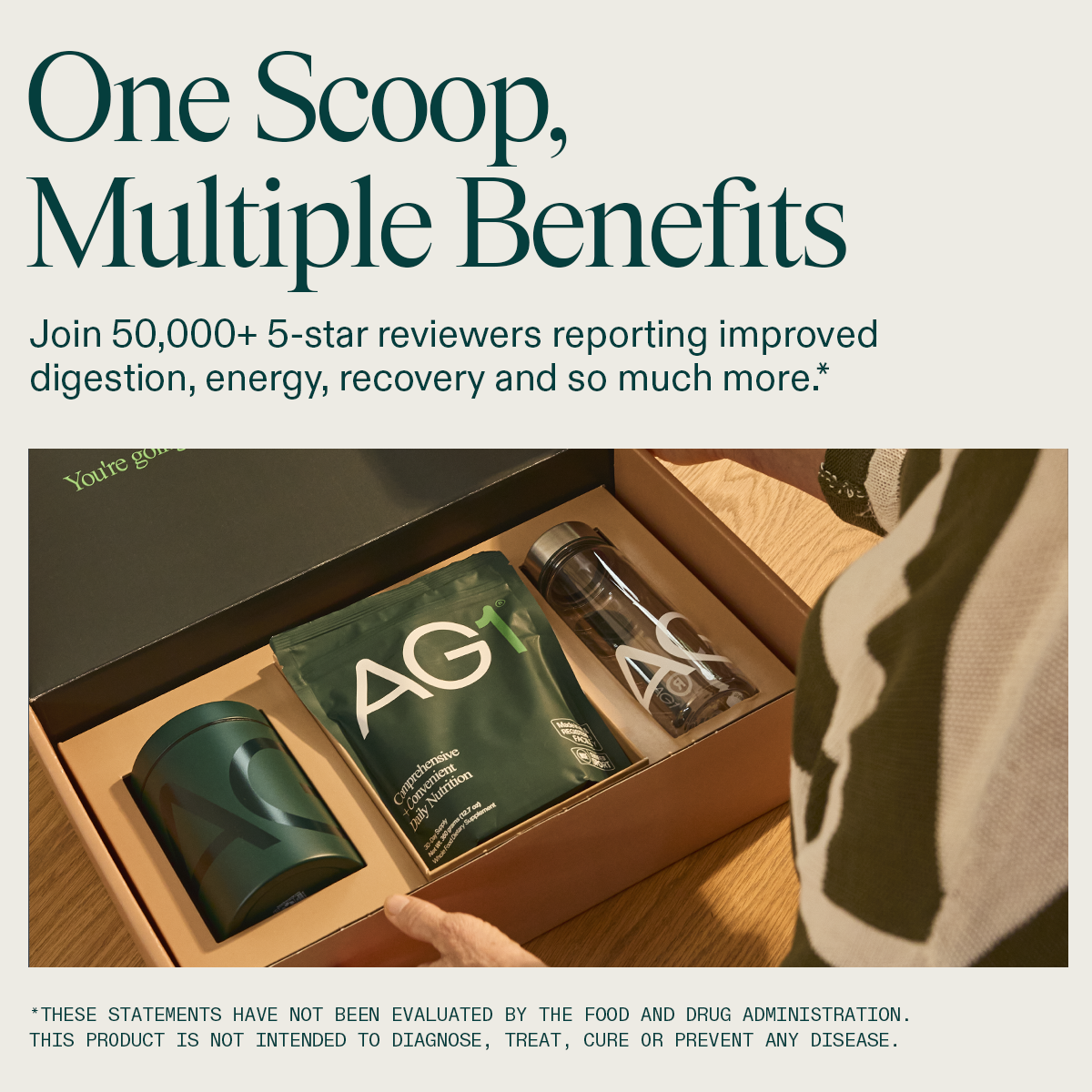 Athletic Greens (AG1) image ad — Crush Your Goals