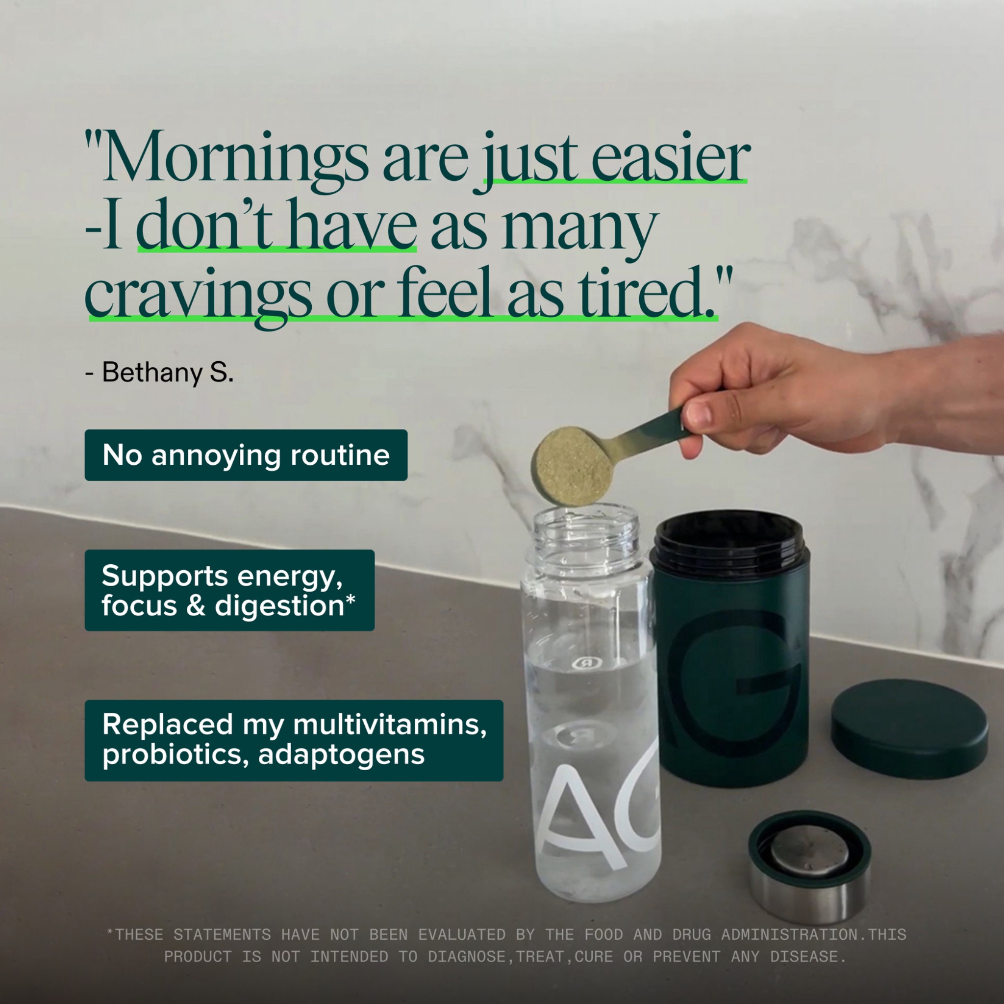 Athletic Greens (AG1) image ad — Simplify Your Routine