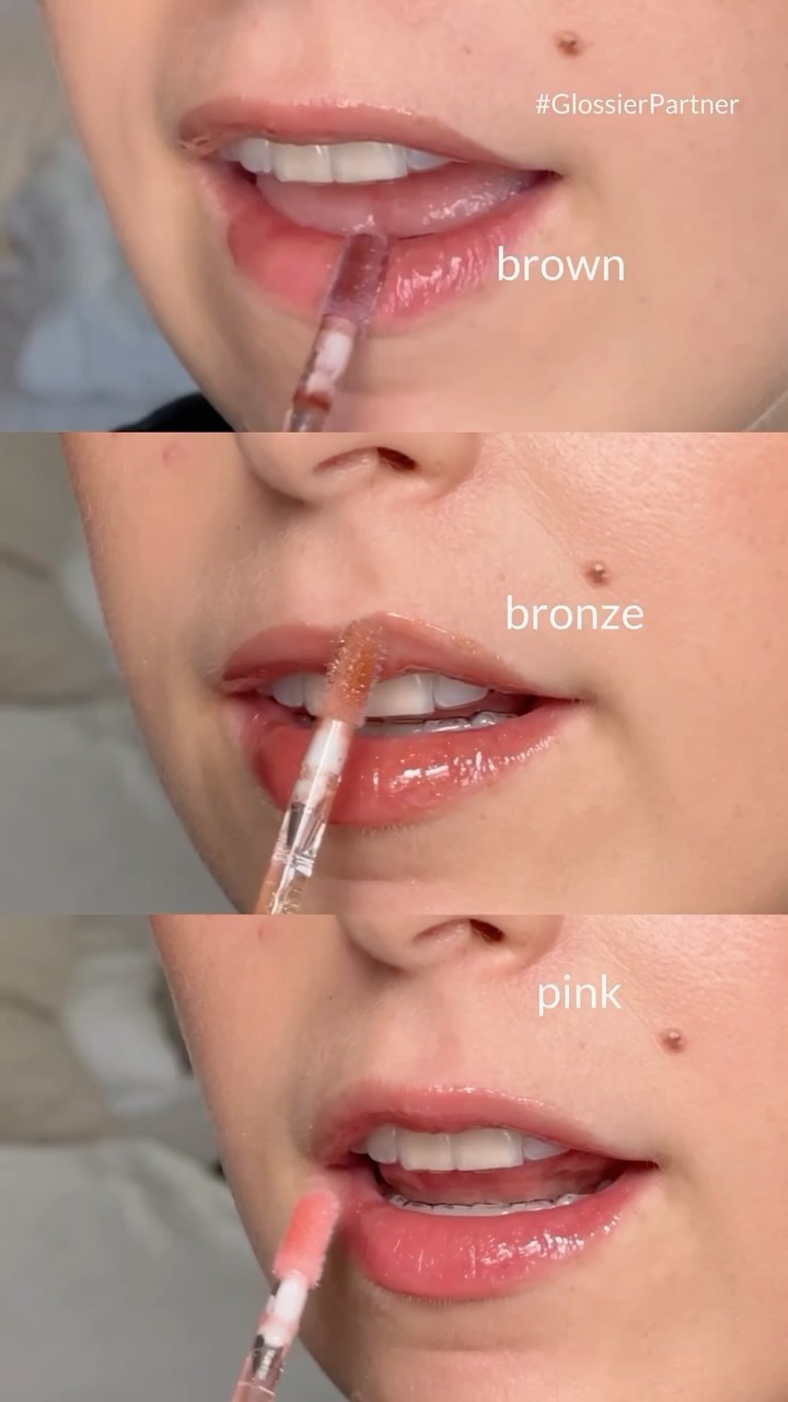 Glossier video ad — New Glossier Lip Gloss Shades Try-On