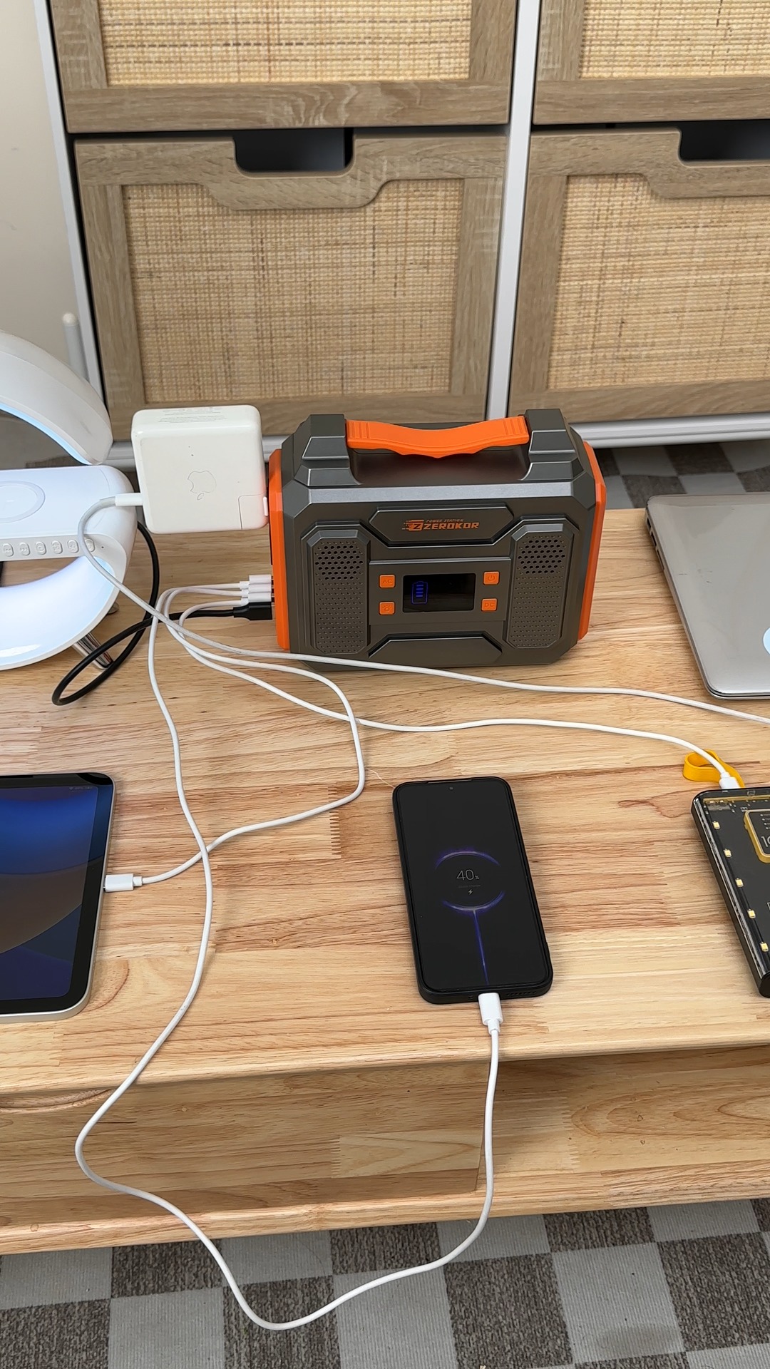 Temu video ad — Power Station Emergency Backup Review