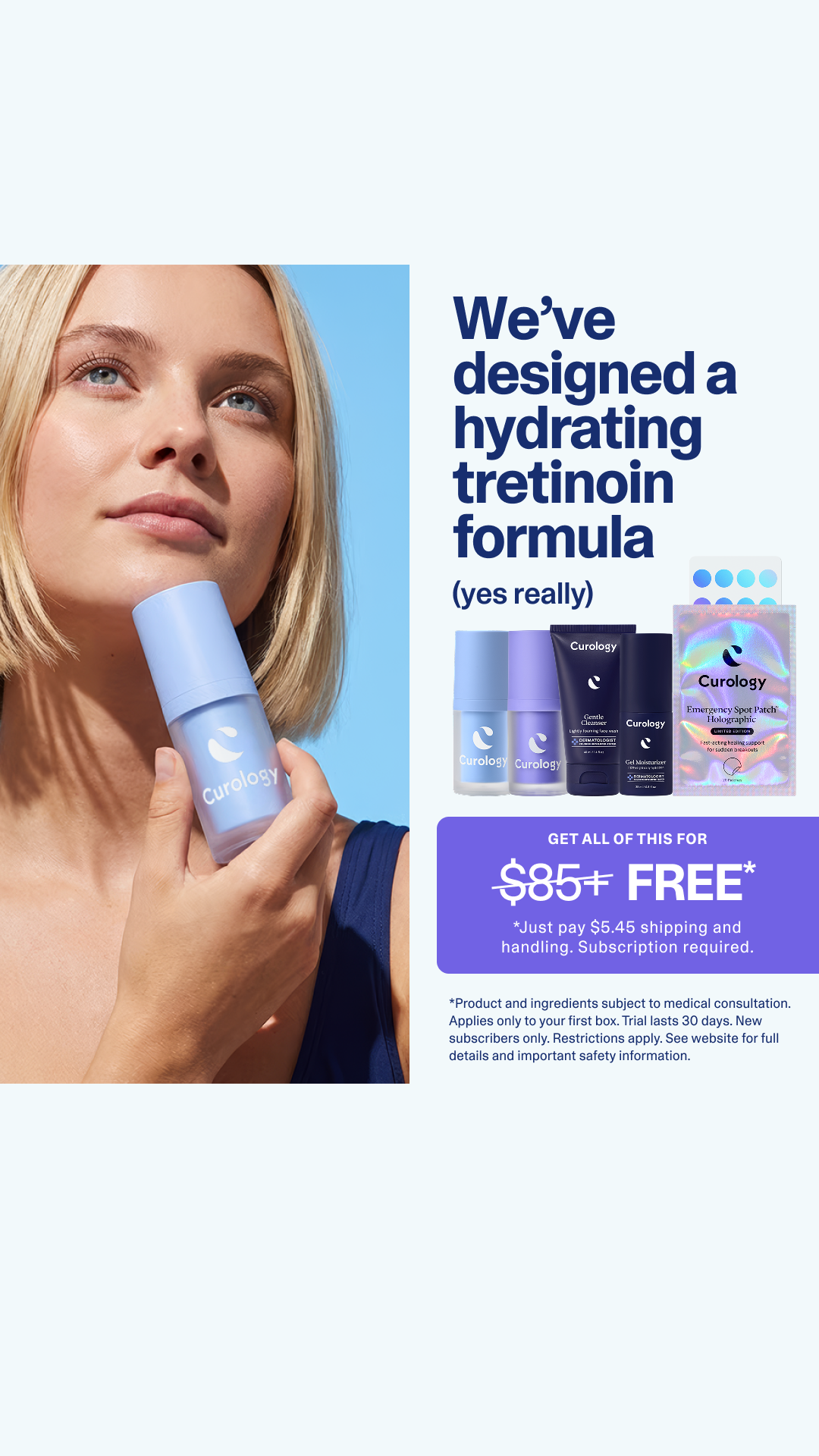 Curology image ad — Get Started With Your Custom Formula