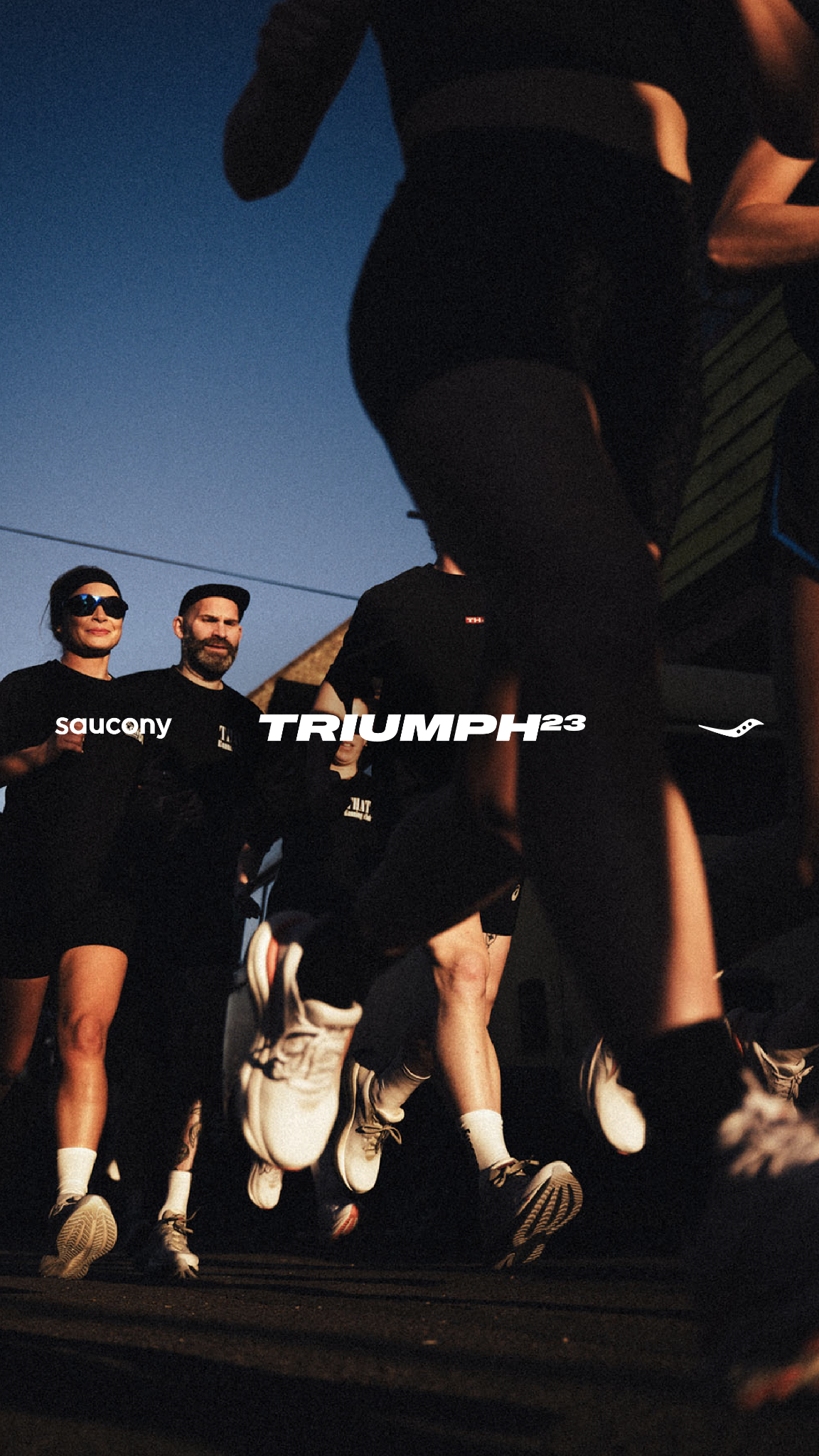 Saucony image ad — The New Triumph 23