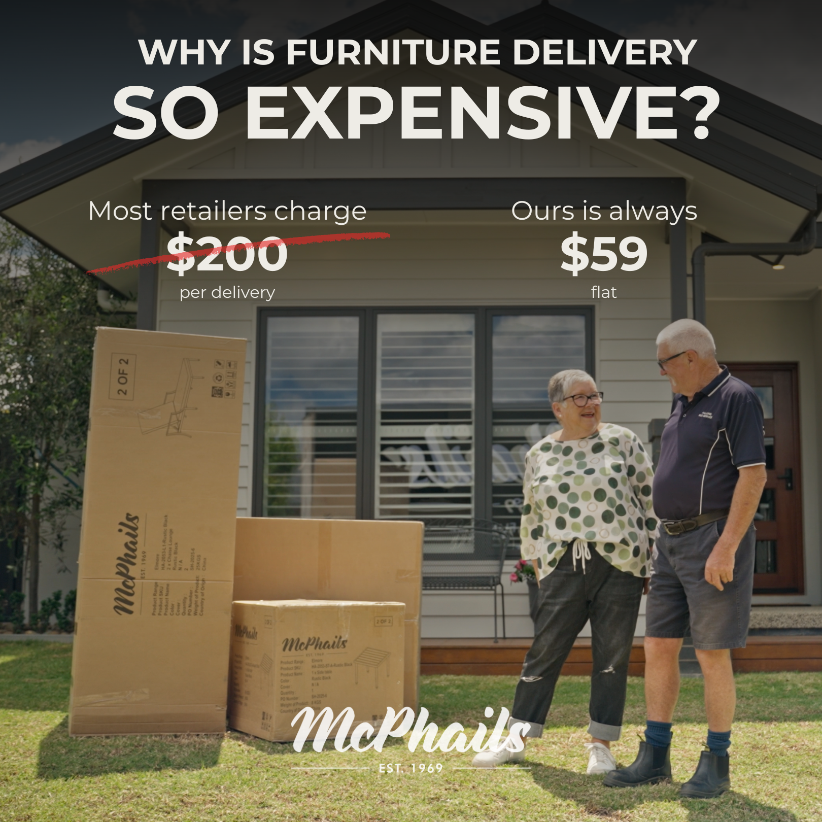 McPhails Furniture image ad example