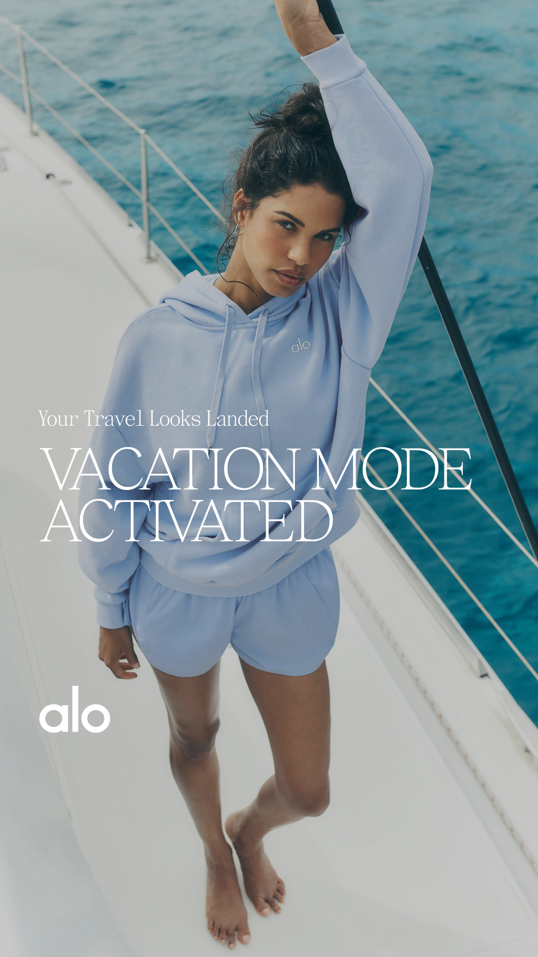 Alo Yoga image ad — Travel in ALO