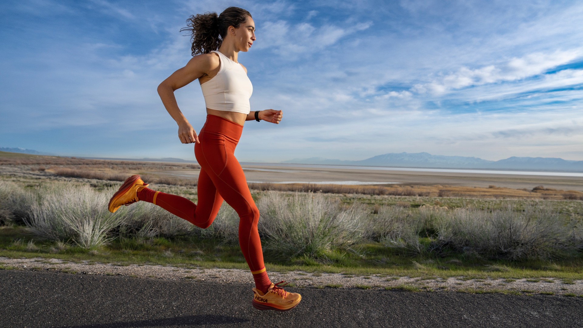 Hoka image ad — Sun Flare Capsule Collection