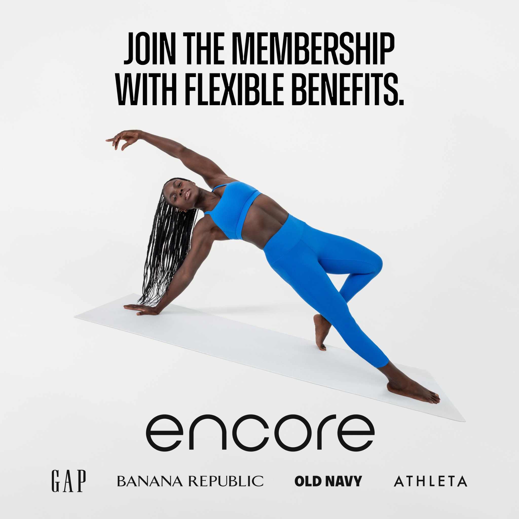 Athleta image ad — Encore Membership