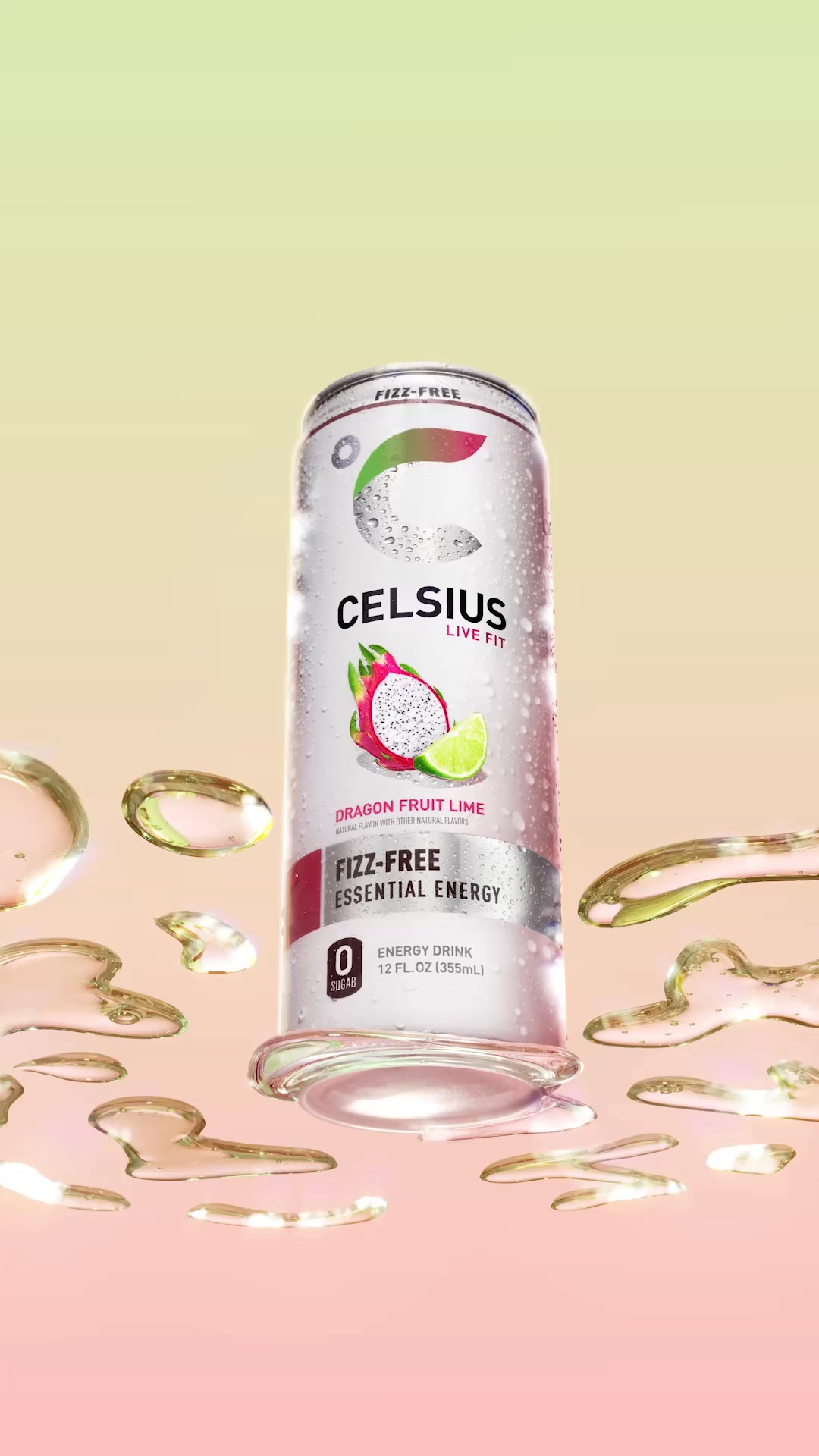 Celsius video ad — Tropical Energy. No Fizz. — Dragon Fruit Lime