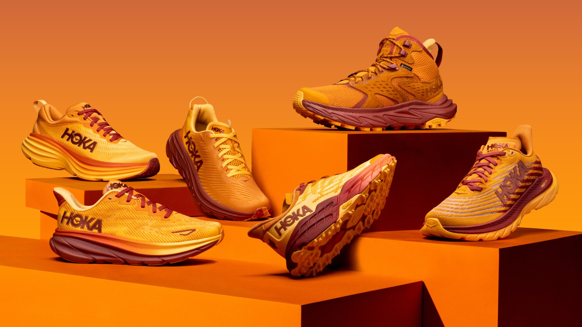 Hoka image ad — Sun Flare Capsule — New Colorway