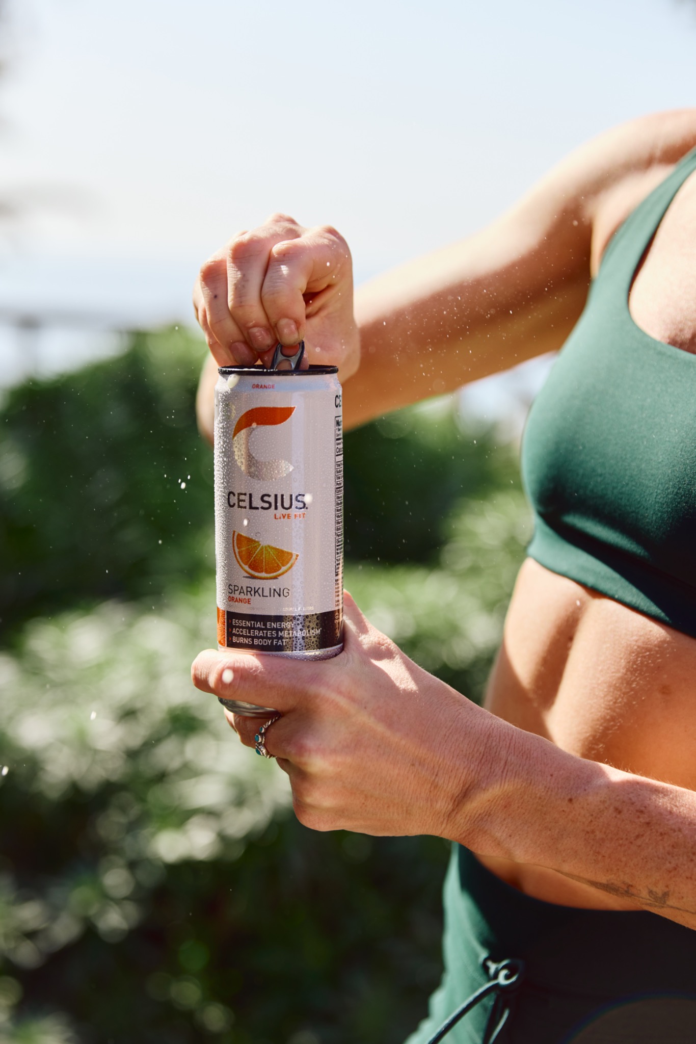 Celsius image ad — Energy for Every Mile