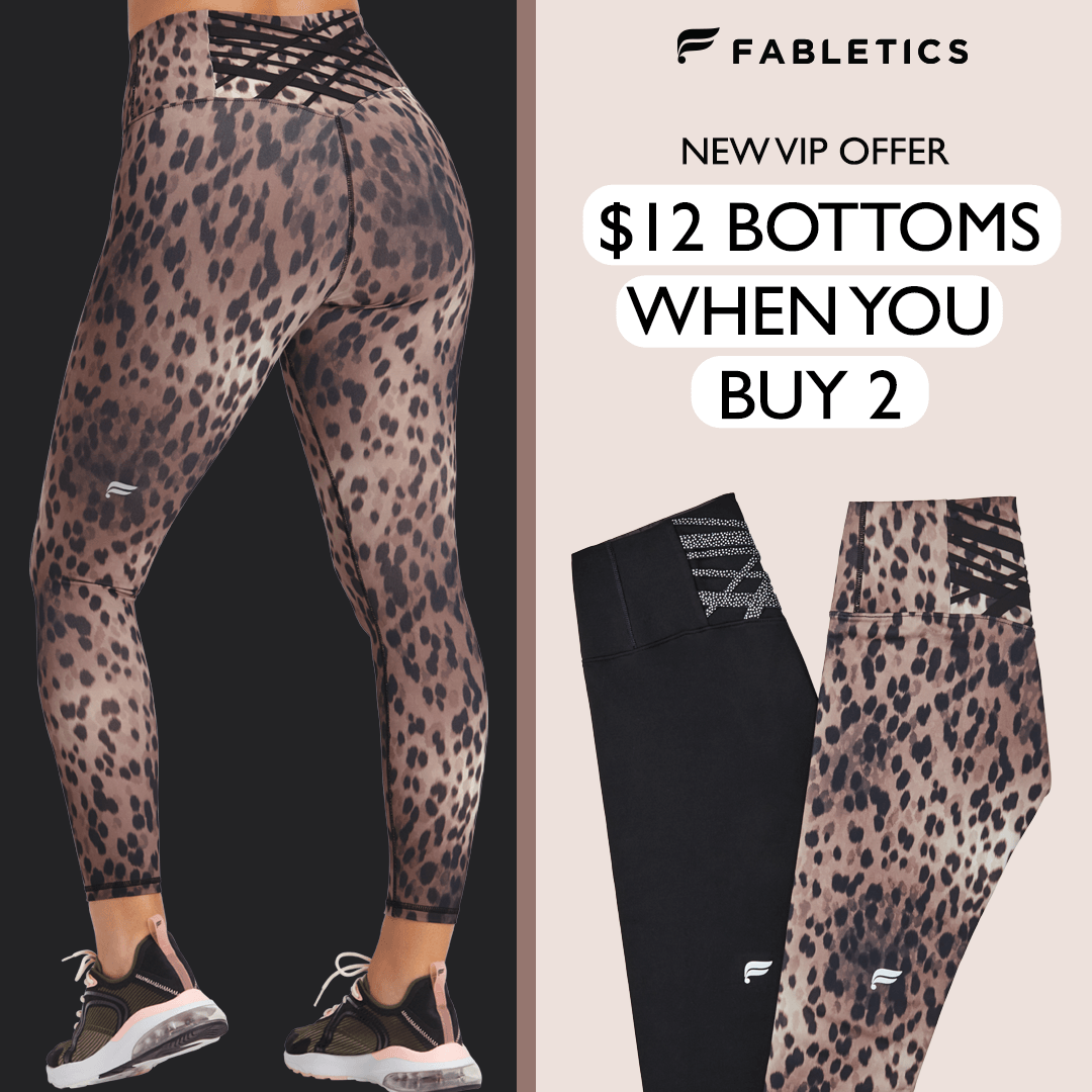 Fabletics image ad — Best-Selling Bottoms — Going Fast