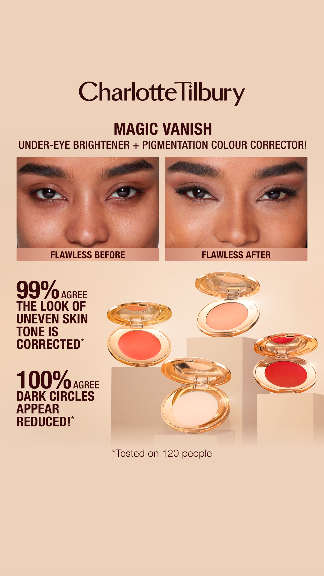 Charlotte Tilbury image ad — DISCOVER MAGIC VANISH!