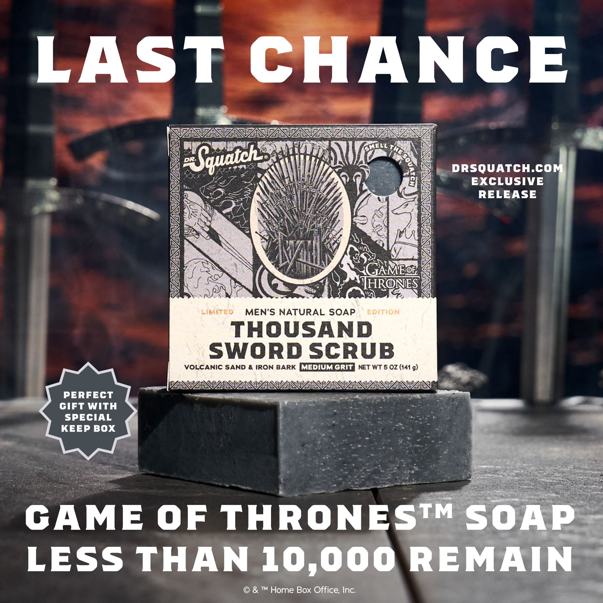 Dr. Squatch image ad — Game of Thrones™ Collection