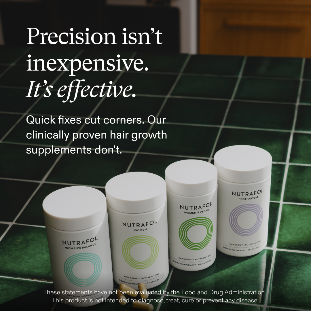 Nutrafol image ad — Designed for complex hair biology.