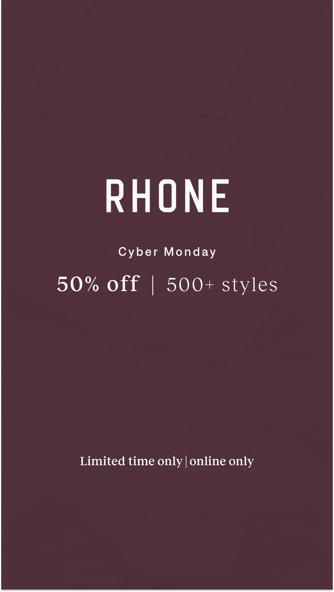 Rhone Black Friday ad