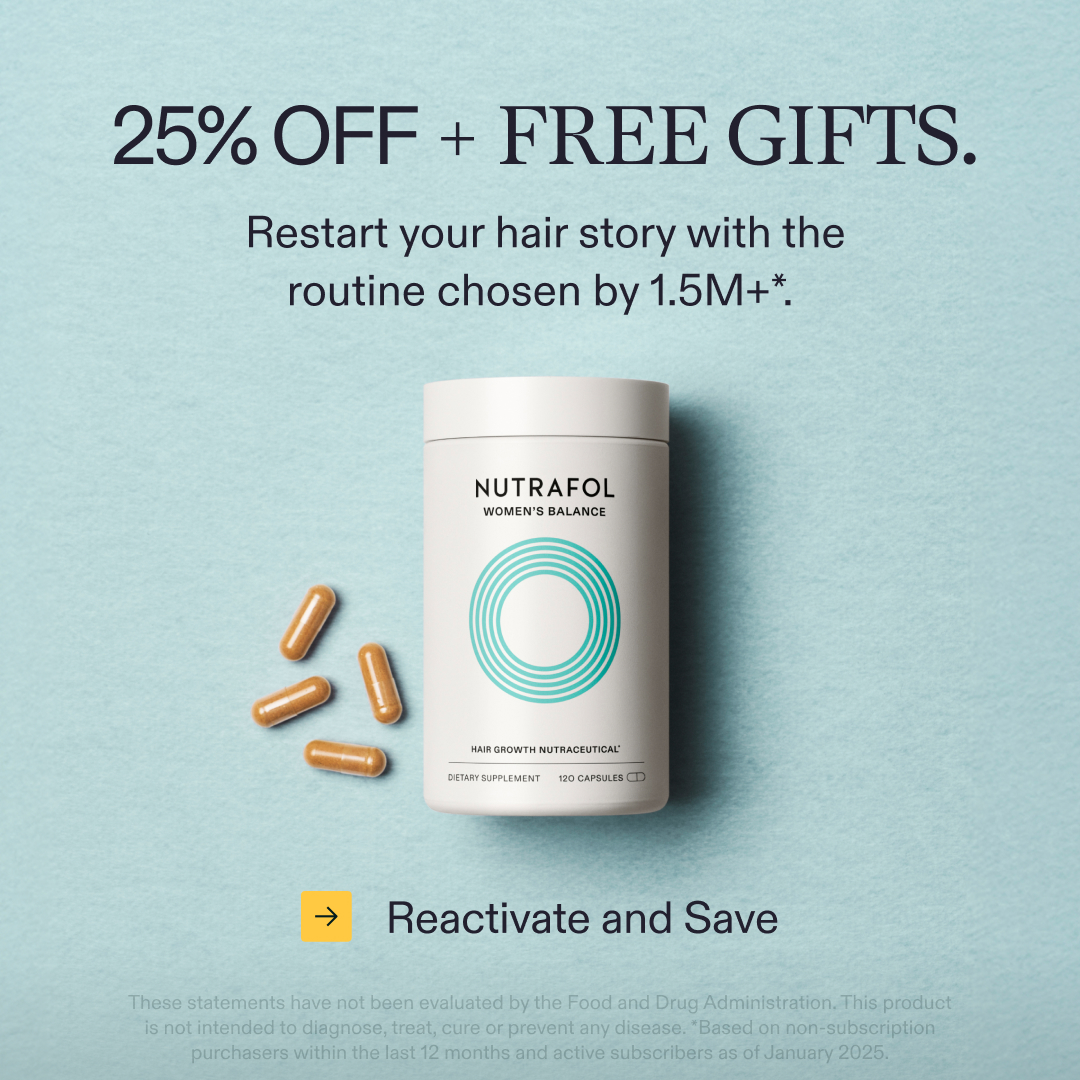 Nutrafol image ad — Restart Nutrafol and save.