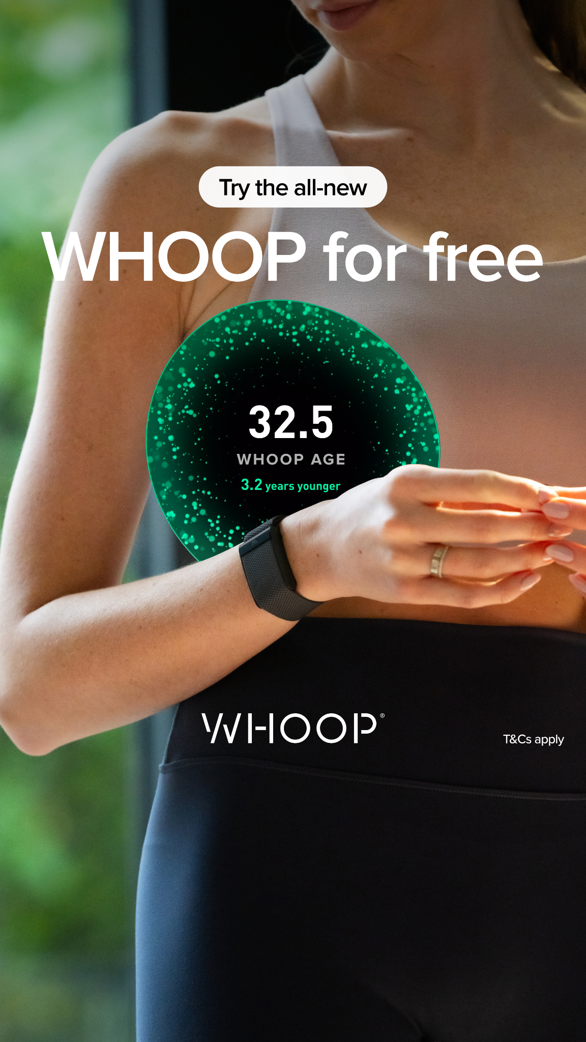 WHOOP image ad — Get Started for Free