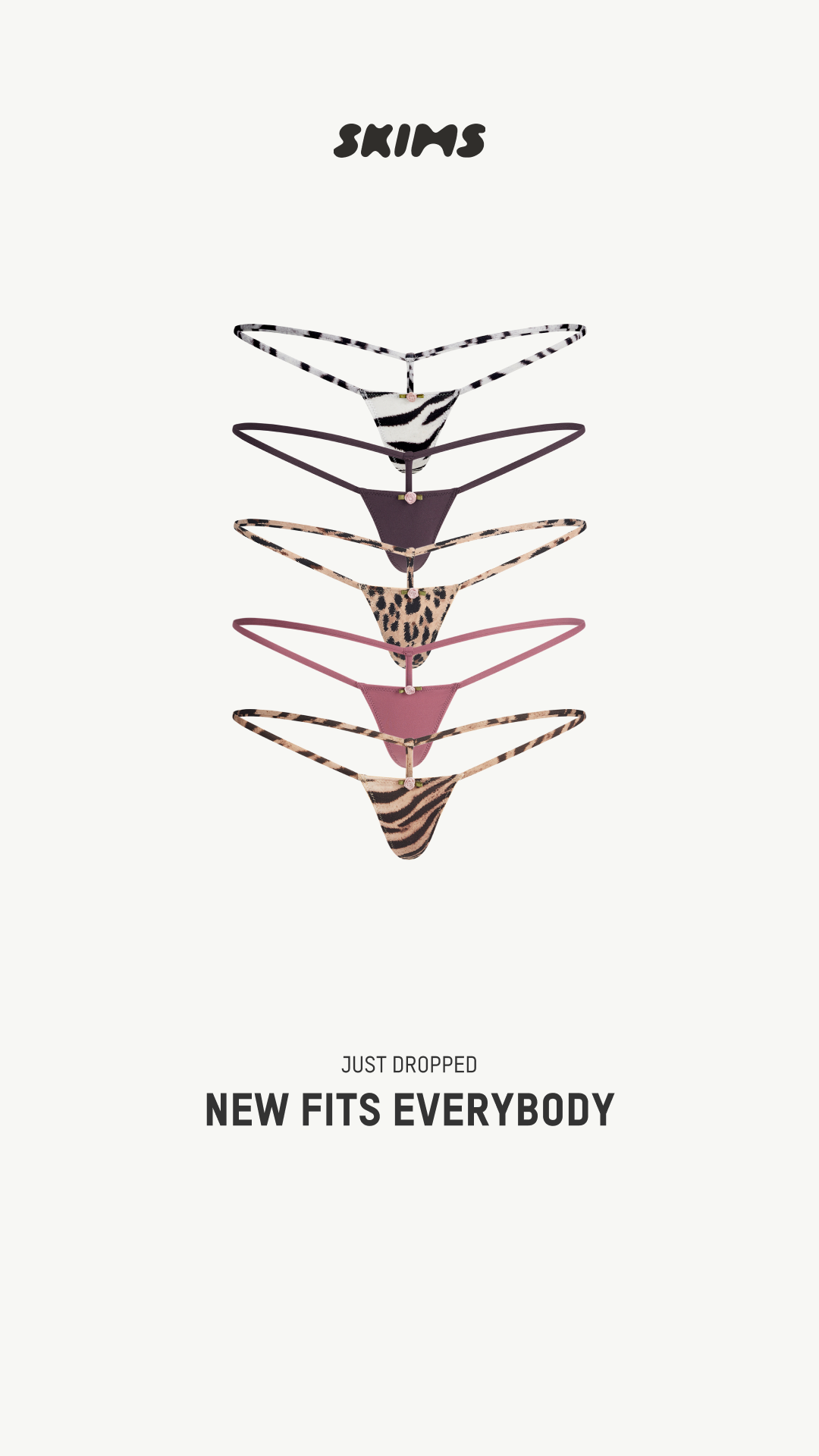 SKIMS image ad — Fits Everybody Underwear