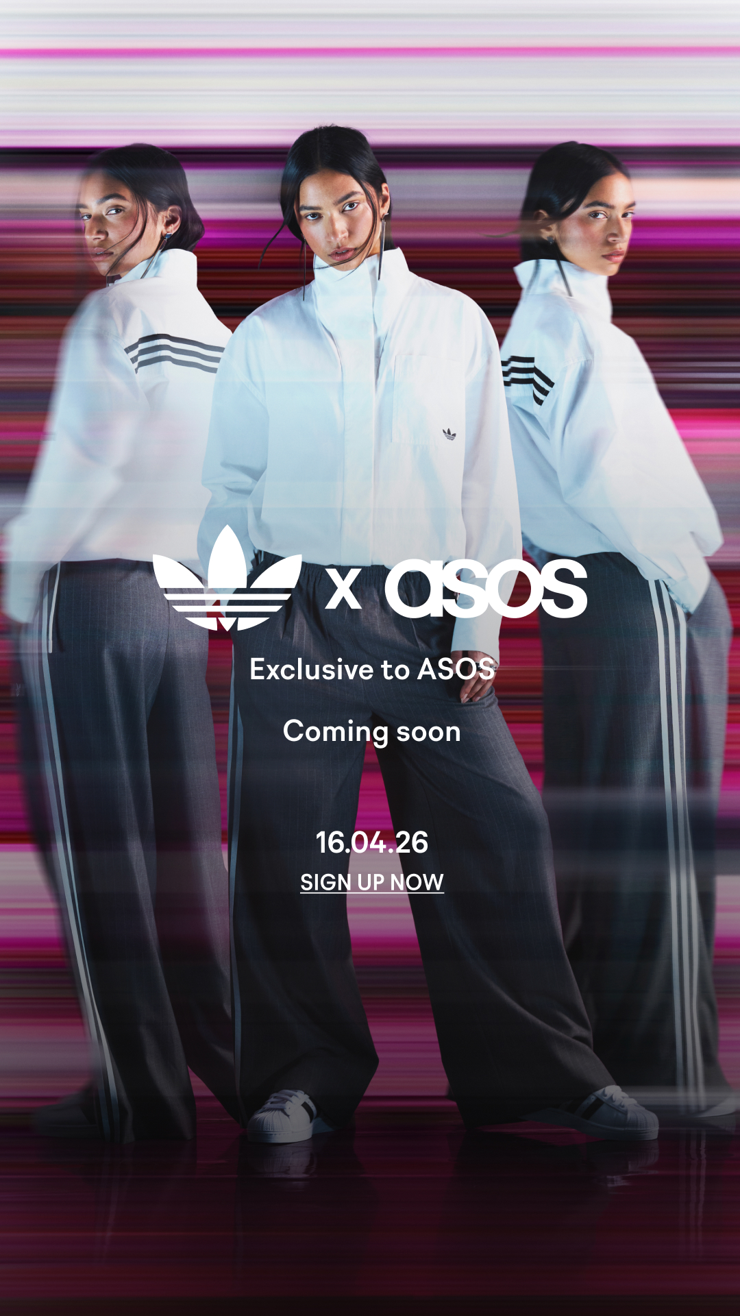 ASOS image ad — adidas Originals x ASOS — Coming Soon