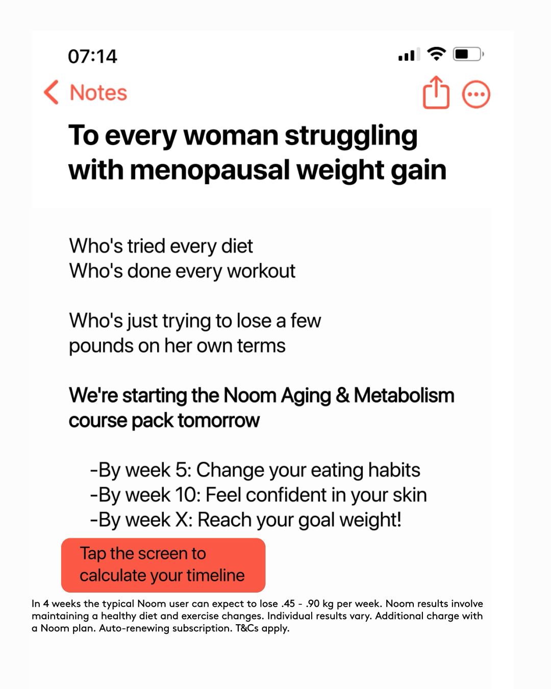 Noom image ad example