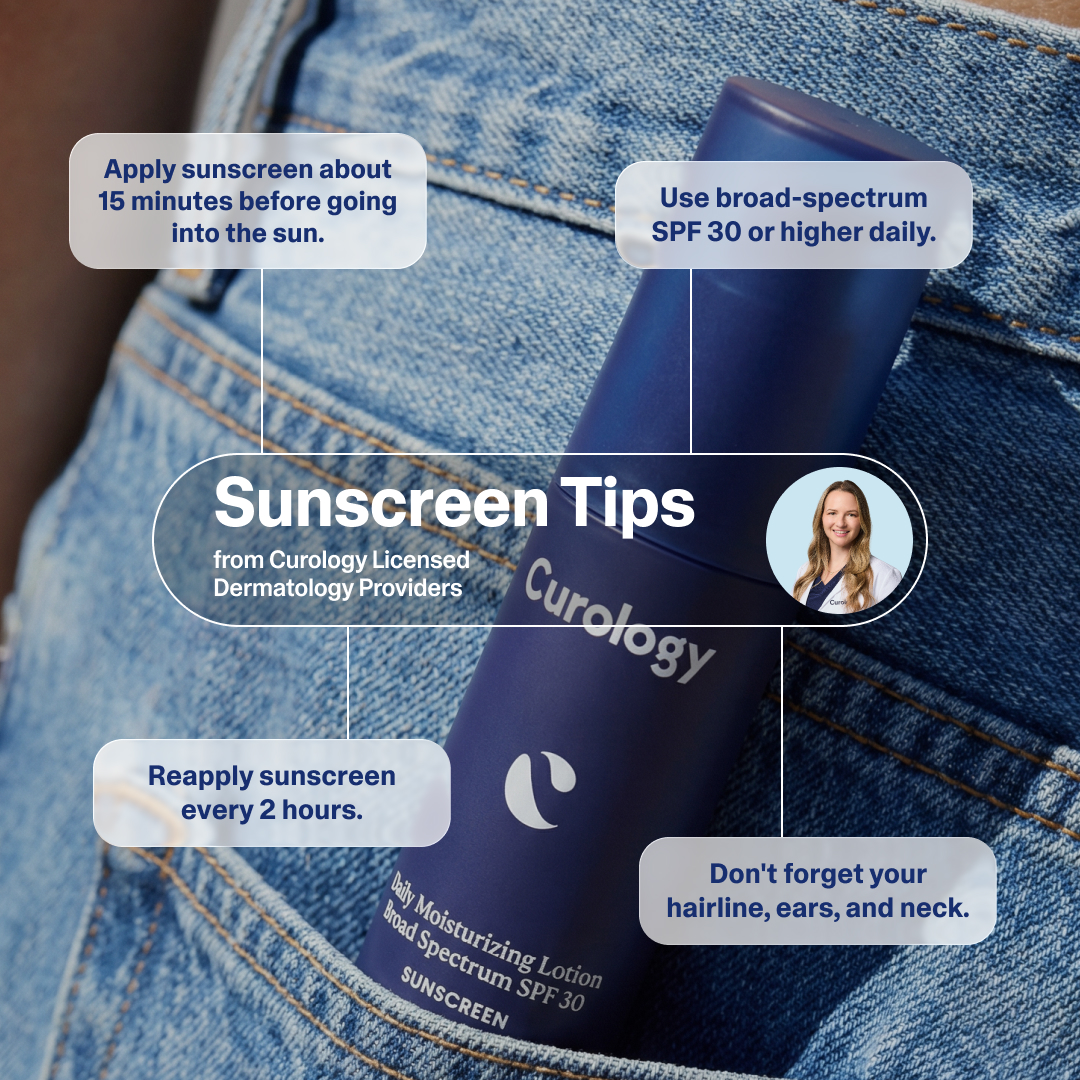 Curology image ad — Sun Protection Shop