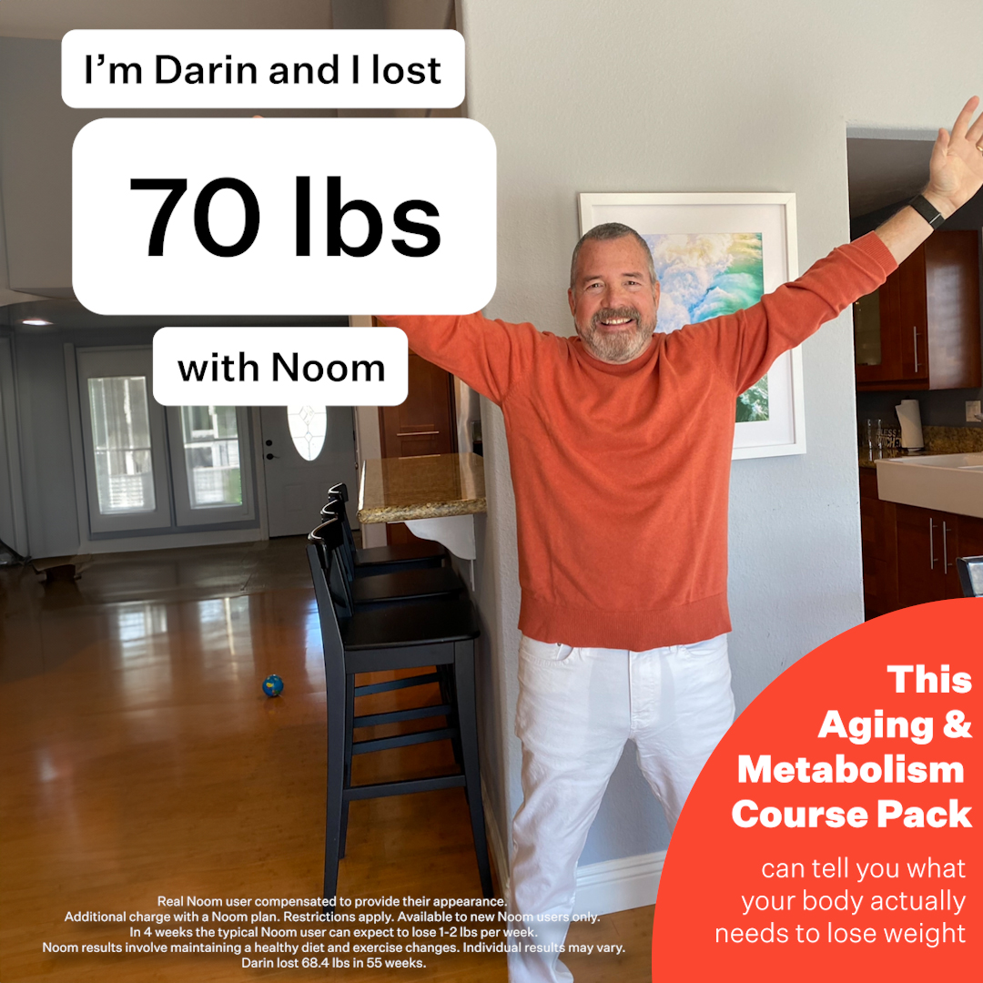 Noom image ad — Aging & Metabolism Course Pack