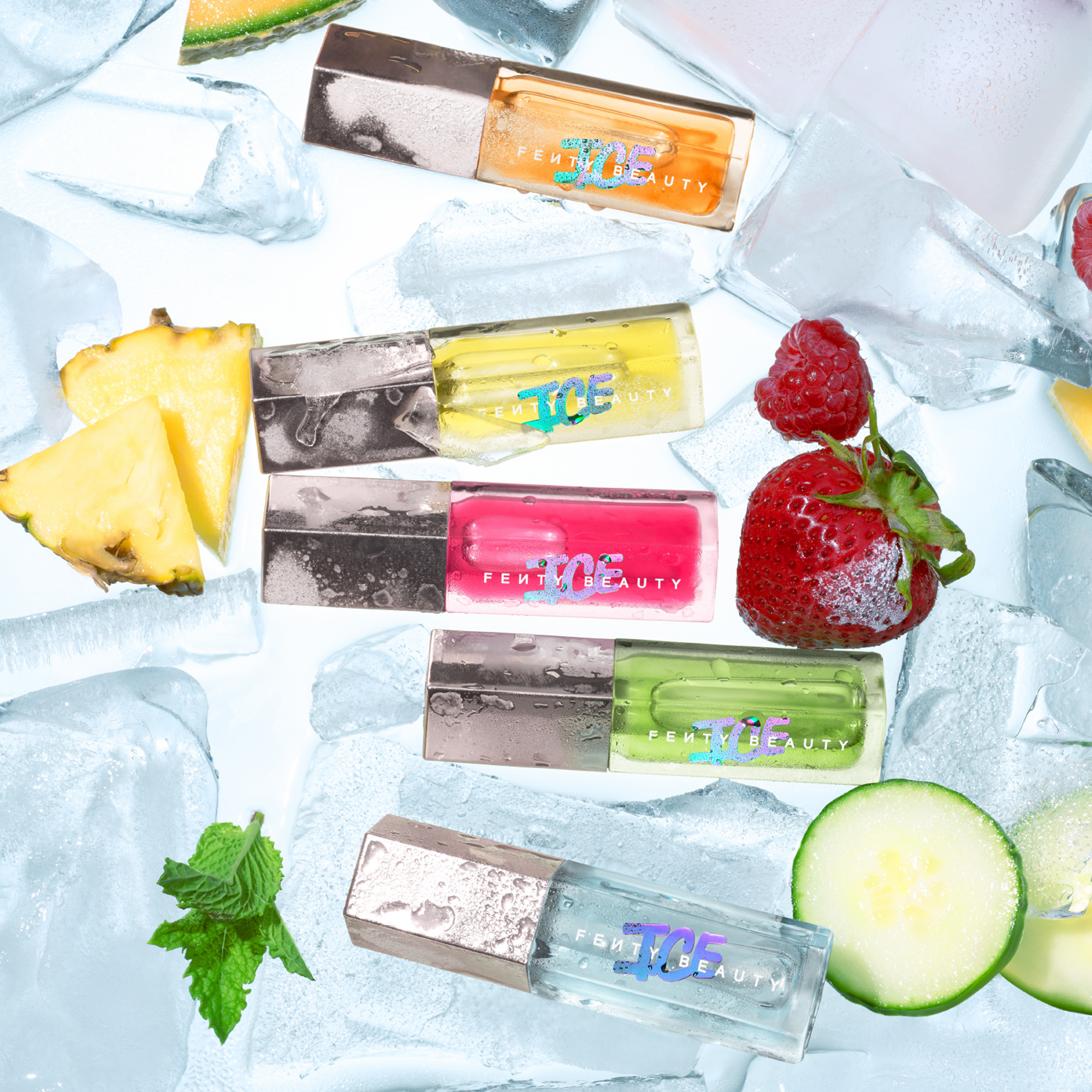 Fenty Beauty image ad — Gloss Bomb Ice Fruitz