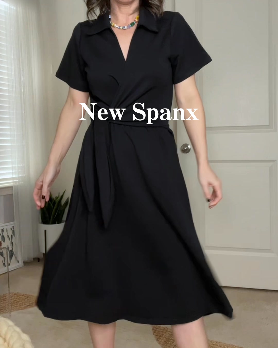 Spanx video ad — AirEssentials Midi Dress UGC