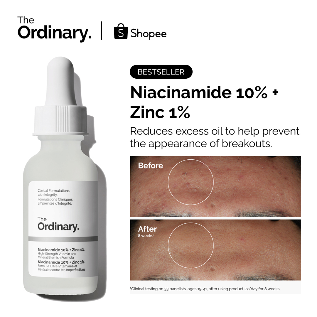 The Ordinary image ad — Our Bestselling Serum.