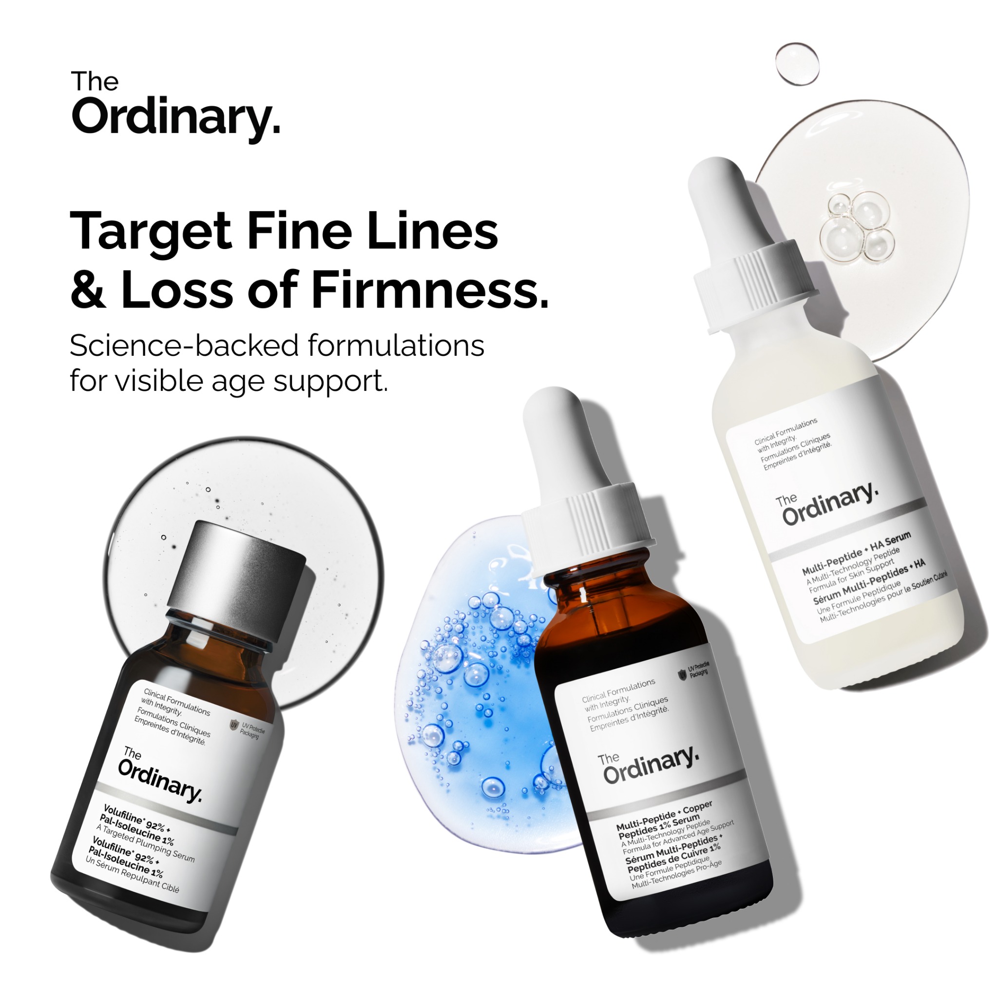 The Ordinary image ad — Support for Signs of Aging.