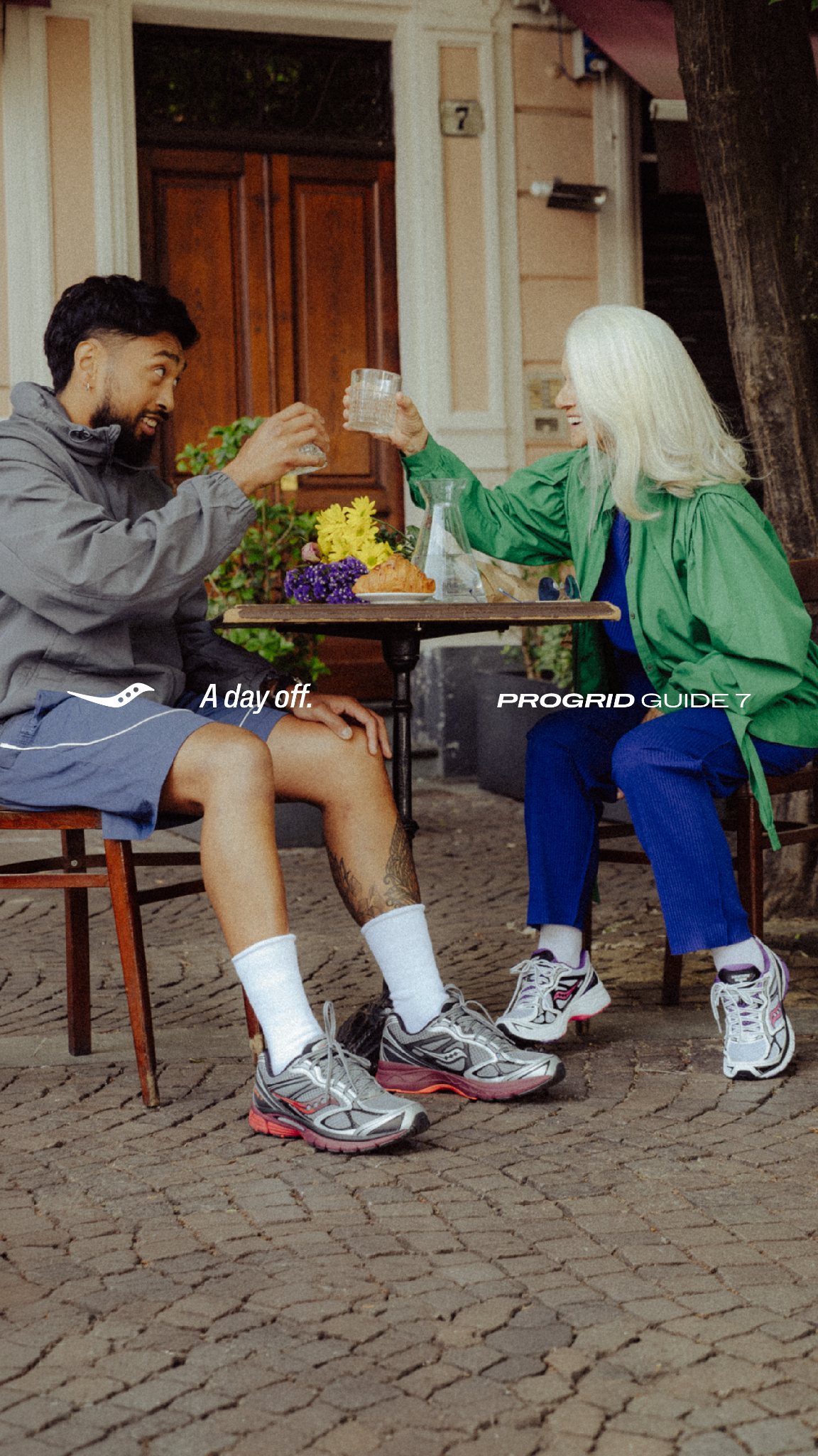 Saucony image ad — ProGrid Guide 7 Is Back