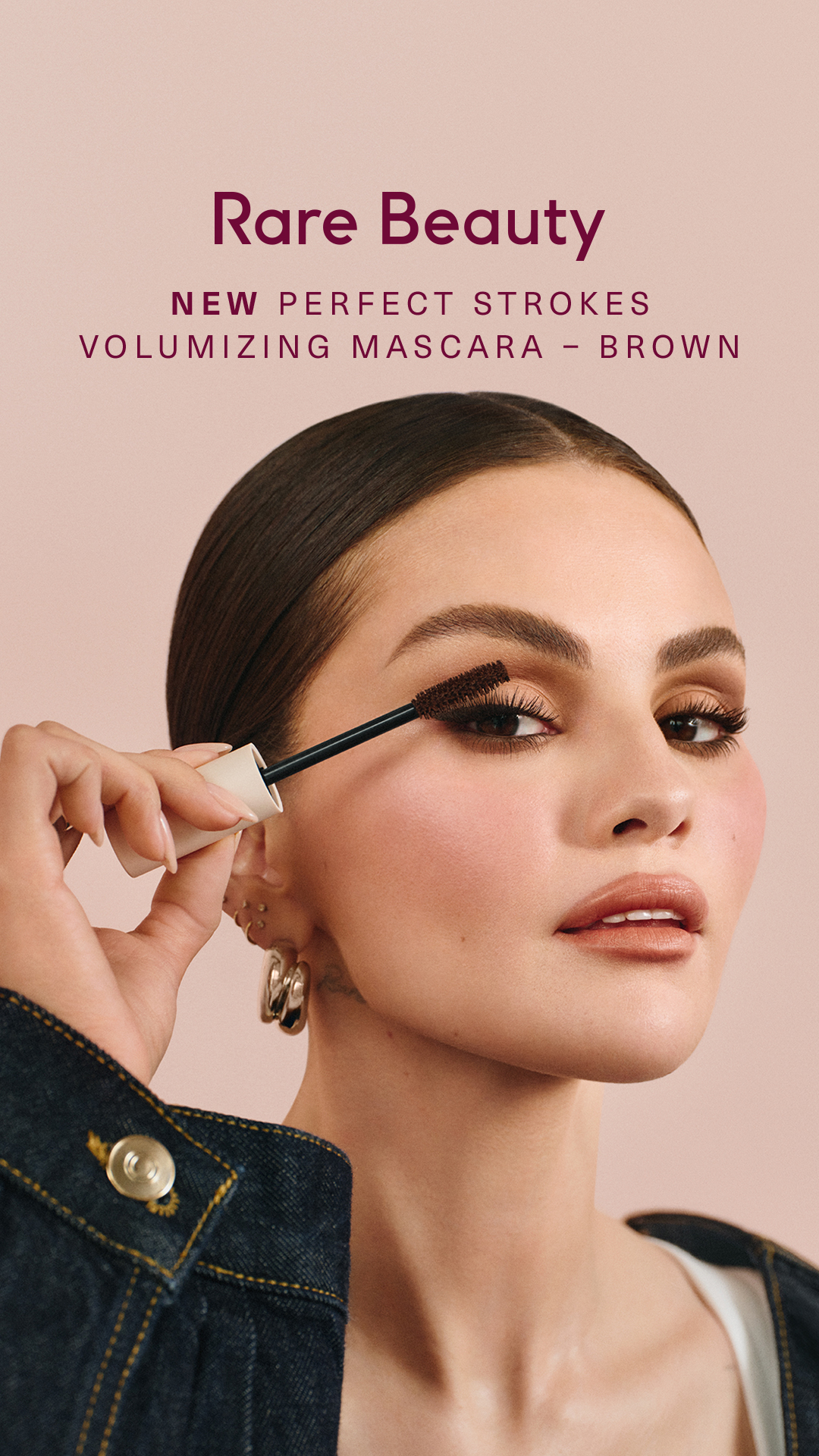 Rare Beauty image ad — NEW Perfect Strokes Mascara in Brown