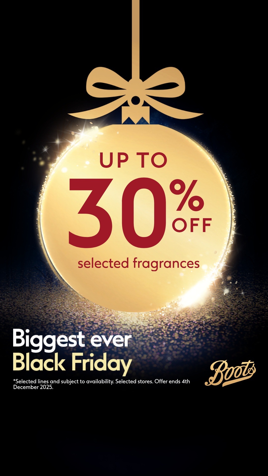 Boots UK Black Friday ad