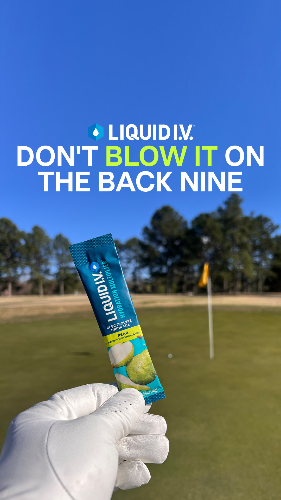 Liquid I.V. image ad — Stay Hydrated On The Golf Course